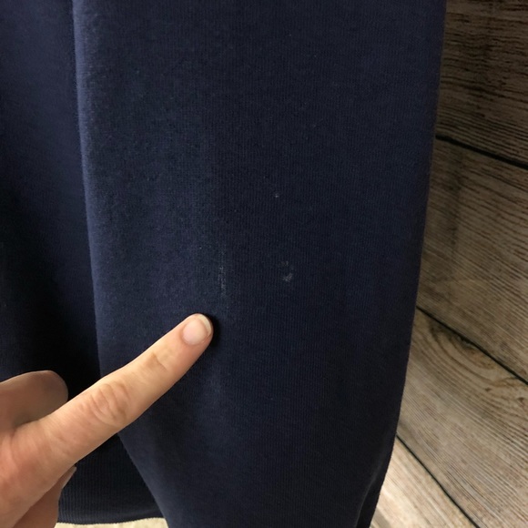 Vintage Western Navy Blue Turtle Neck Sweatshirt - Picture 4 of 7